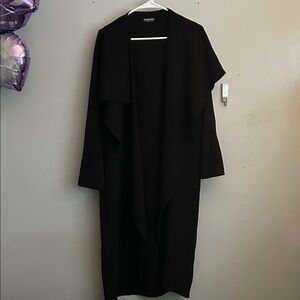 Fashion nova  M/L Black Long Open Cardigan